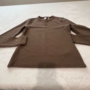 Aritzia Waffle Thermal Long Sleeve Crew